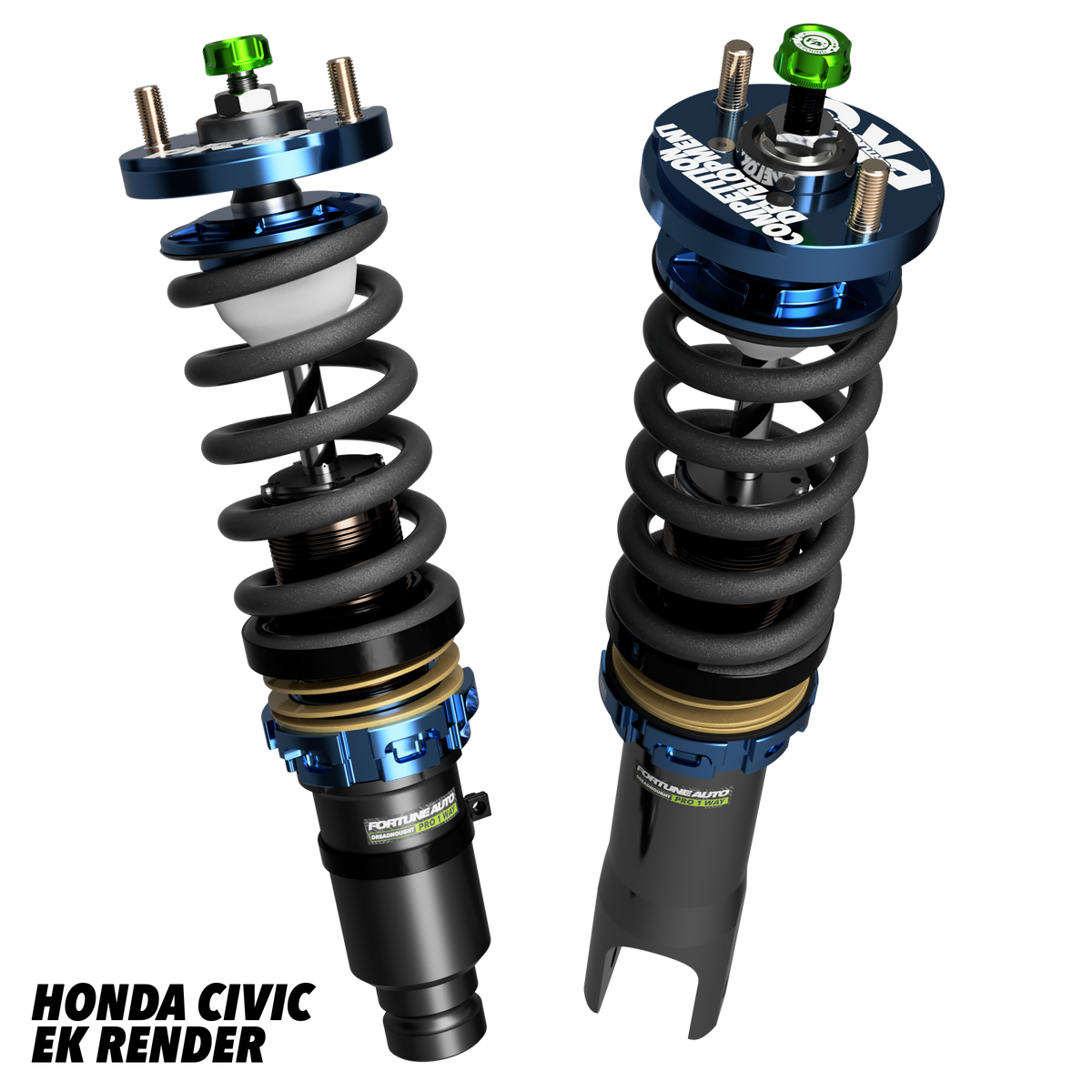 Honda Civic 6 (EK) 1996-2000 - Dreadnought PRO 1-Way Coilovers