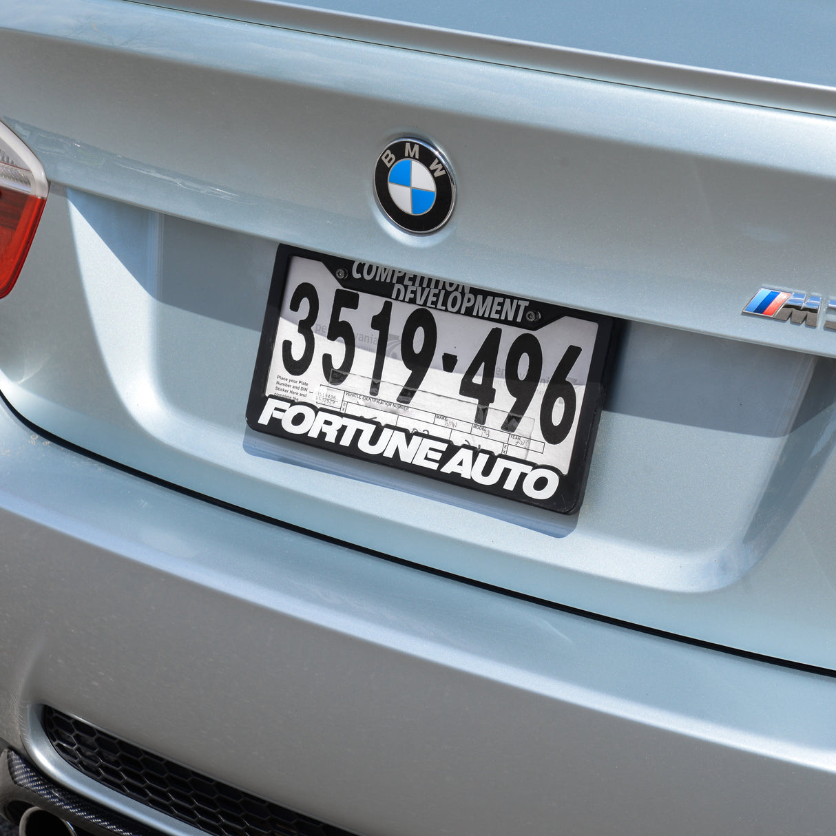 Fortune Auto Competition Development License Plate Frame