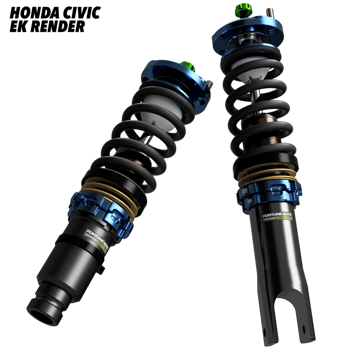 Honda Civic 6 (EK) 1996-2000 - Dreadnought PRO 1-Way Coilovers