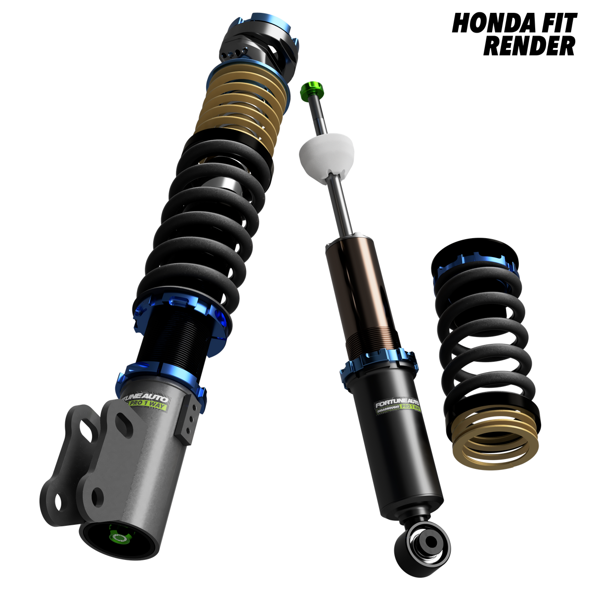 Honda Fit (GD3) USDM 2007-2008 - Dreadnought PRO 1-Way Coilovers
