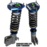 Subaru Impreza WRX STI (GDB-F) 2005-2007 - Dreadnought PRO 1-Way Coilovers