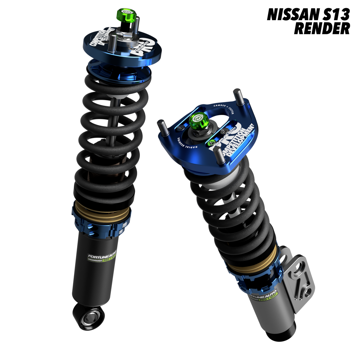 Nissan Silvia 180SX (S13) 1989-1994 - Dreadnought PRO 1-Way Coilovers